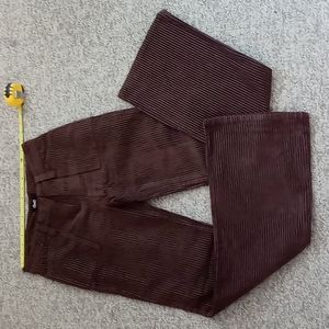 Brown corduroy type stretch pants